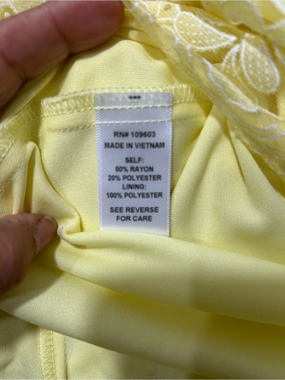 Rabbit Rabbit Rabbit Yellow Lace Midi Dress with Bell Sleeves - Picture 5 of 5
